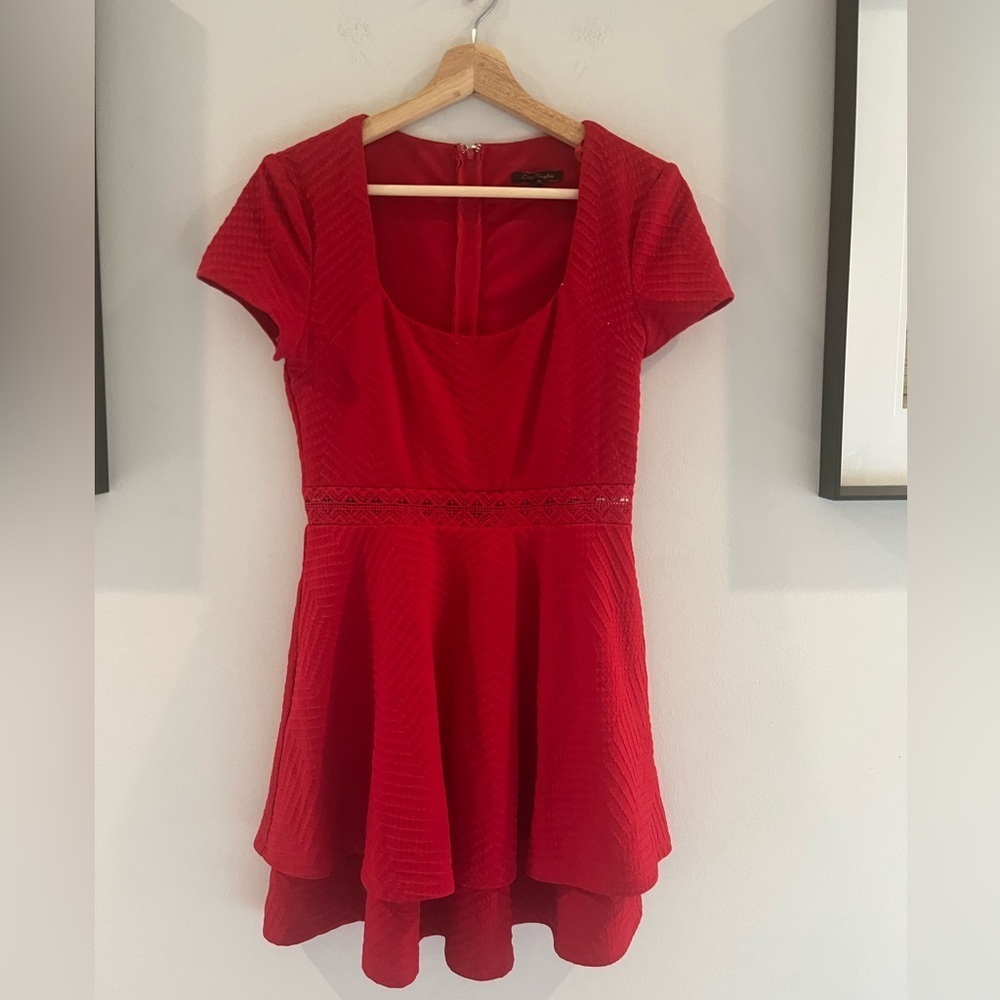 City Triangles Vibrant Red Dress